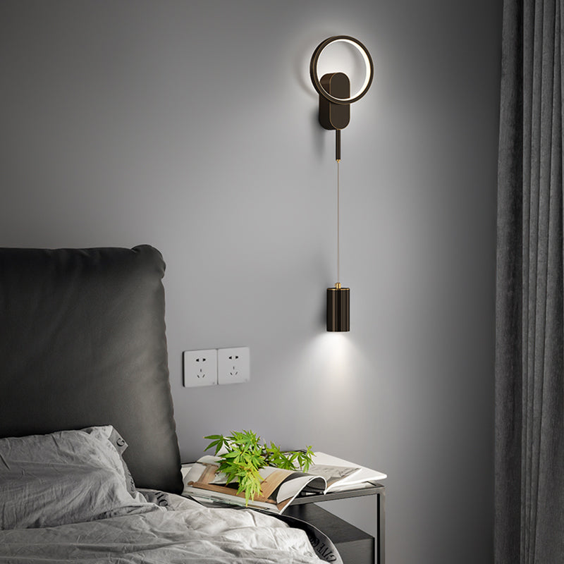 Einfachheit Wandleuchte leichte moderne Lesenlampe mit Metallschatten für Schlafzimmer