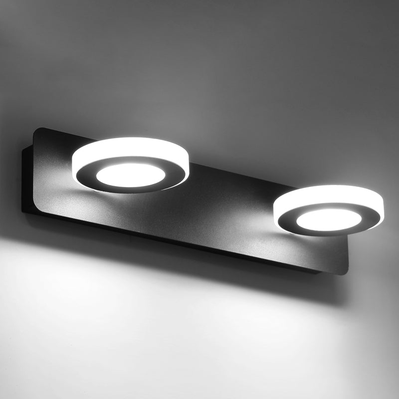 Multi Light Black Vanity Light Modern Style Waterproof Mirror Light for Bathroom