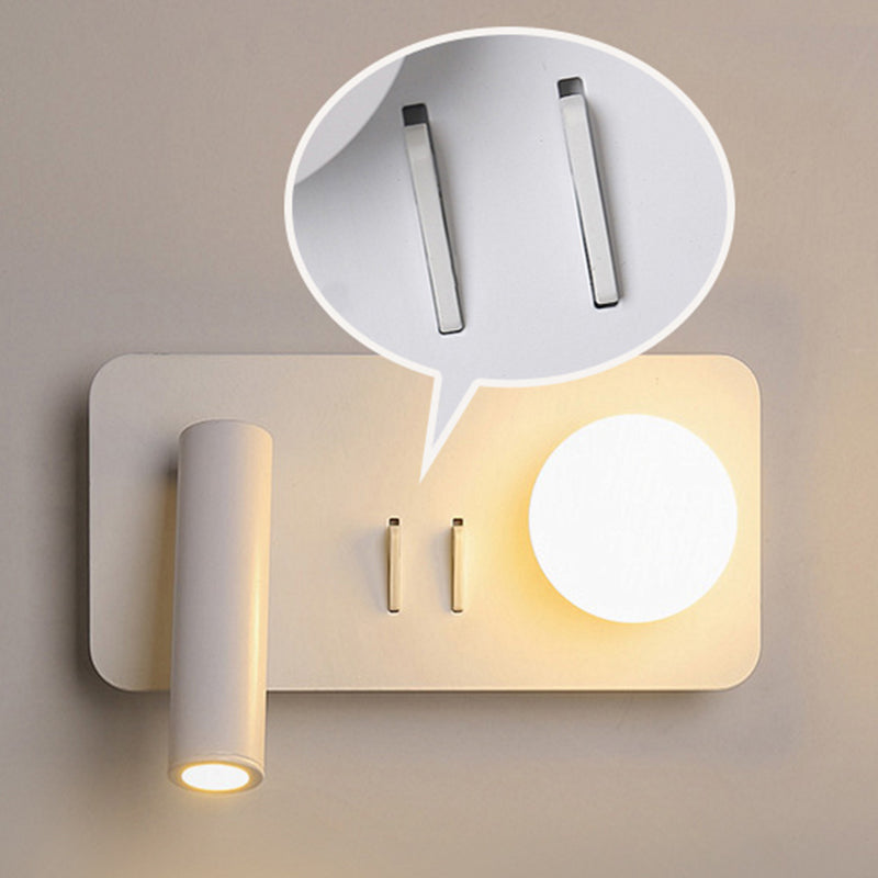 Wandleuchte Leuchte zeitgenössische weiße Wandleuchte für Schlafzimmer Lesen Licht