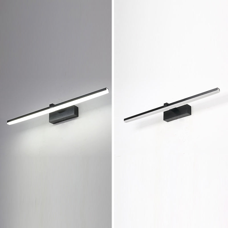 Straight Mirror Light Modern Colorful 1 Light Wall Sconce Fixture for Bedroom