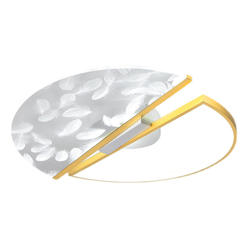 Gold Flush Lighting Simplicity Flush Mount Ceiling Light Fixtures for Living Room