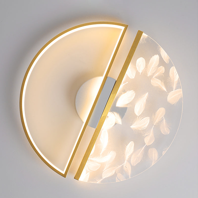 Gold Flush Lighting Simplicity Flush Mount Ceiling Light Fixtures for Living Room