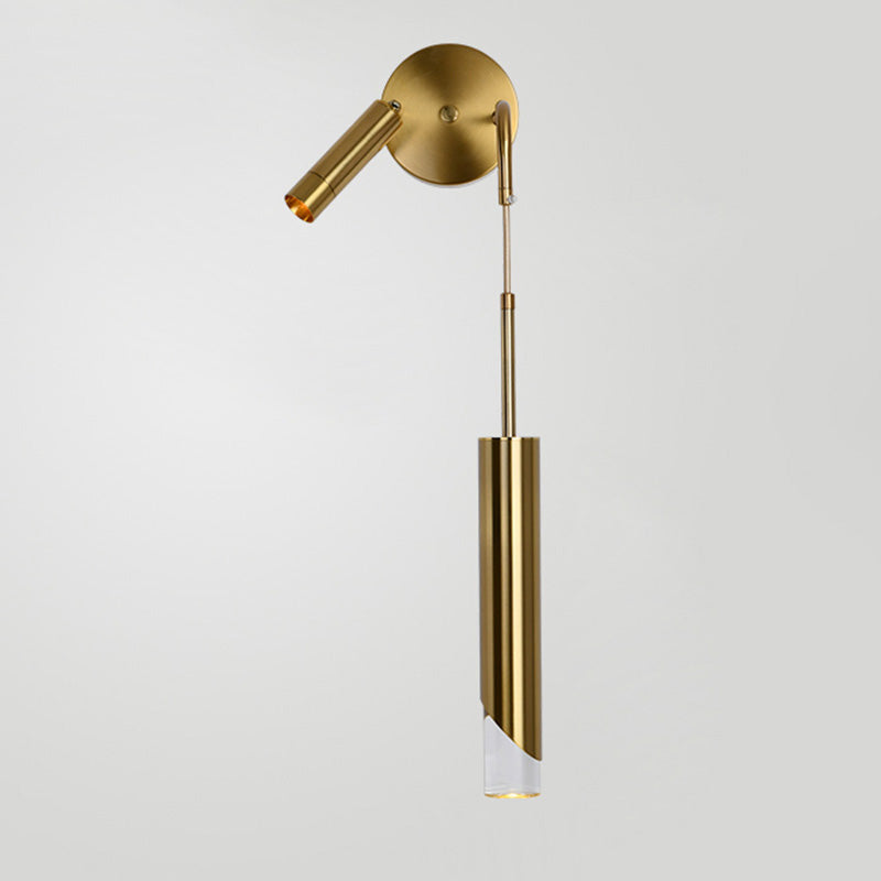 Zeitgenössische Metall Wandleuchter LED -Wandmontageleuchte für Nachtlesen