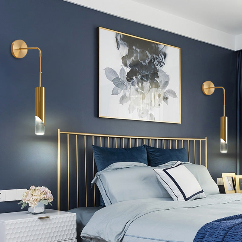 Zeitgenössische Metall Wandleuchter LED -Wandmontageleuchte für Nachtlesen