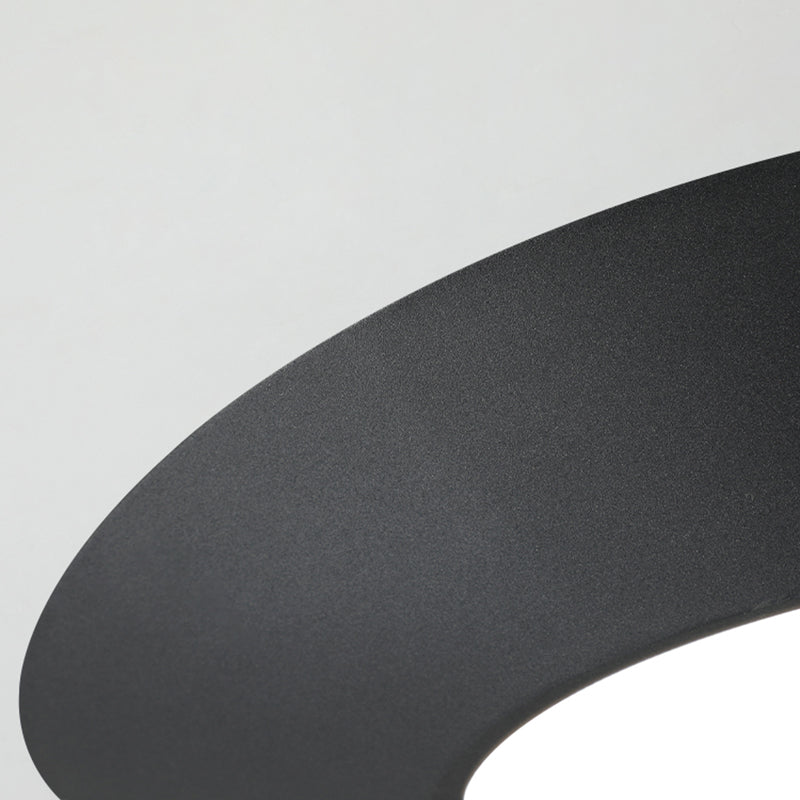 Modern Creative LED Ceiling Light Lacquered Aluminium Geometric Flush Mount with Acrylic Shade