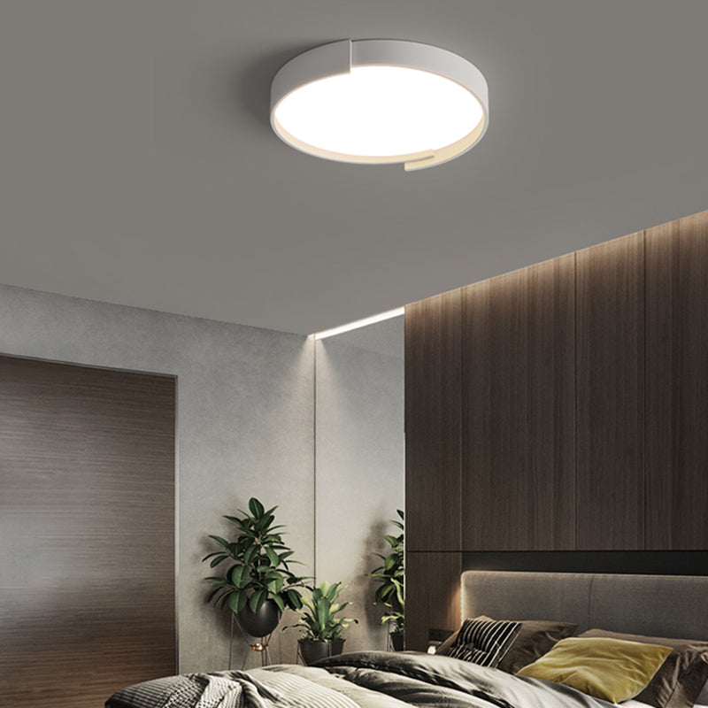 Plafonnier LED en fer laqué, montage circulaire en acrylique, Style créatif moderne, pour chambre à coucher