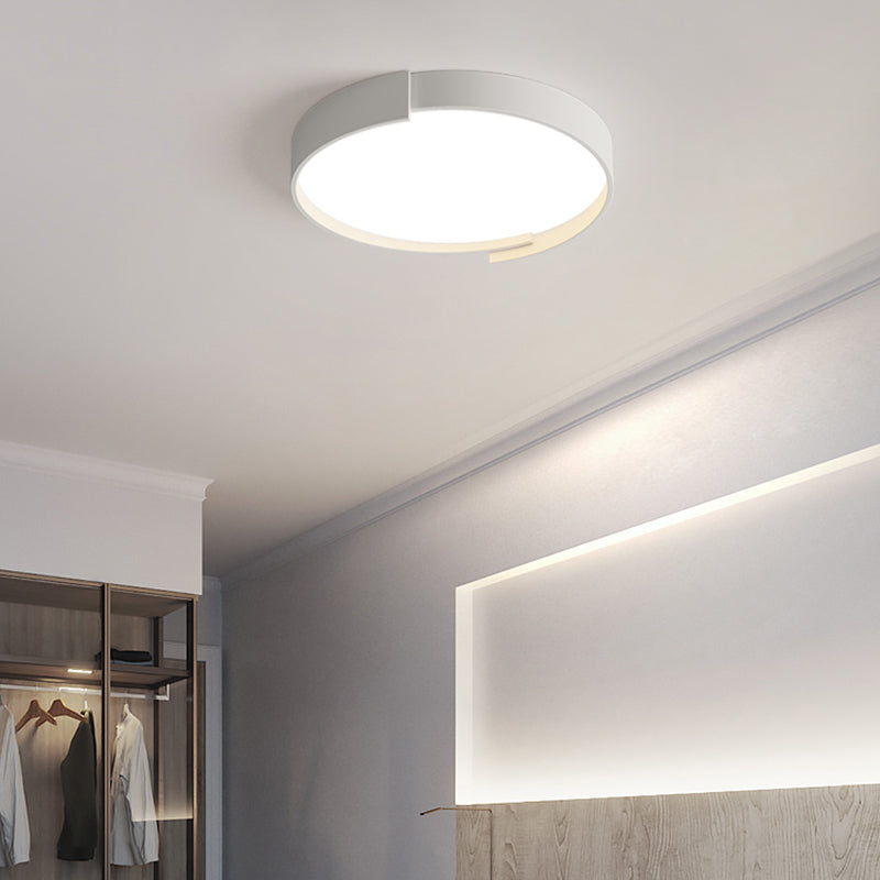 Plafonnier LED en fer laqué, montage circulaire en acrylique, Style créatif moderne, pour chambre à coucher