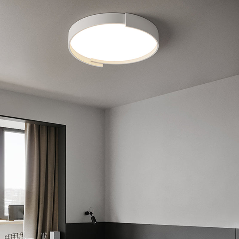 Plafonnier LED en fer laqué, montage circulaire en acrylique, Style créatif moderne, pour chambre à coucher