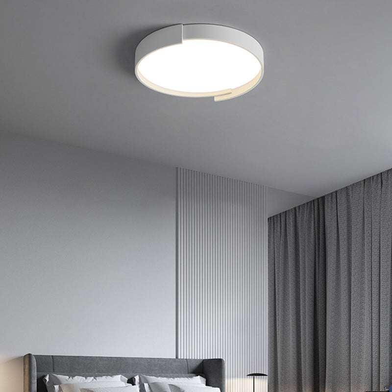 Plafonnier LED en fer laqué, montage circulaire en acrylique, Style créatif moderne, pour chambre à coucher