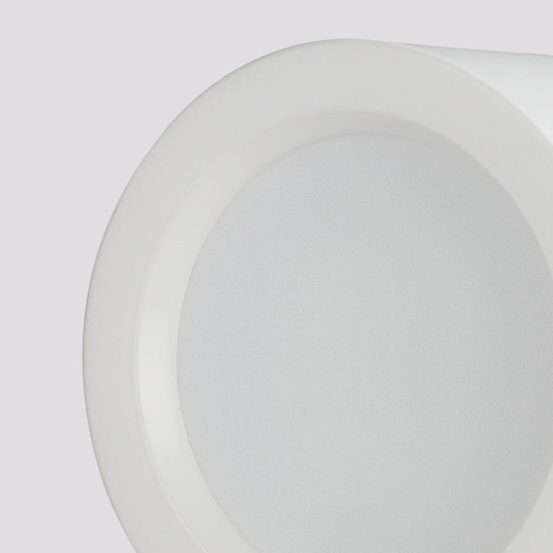 Plafonnier LED de forme cylindrique en fer moderne, 1 lumière, montage encastré pour couloir d'allée