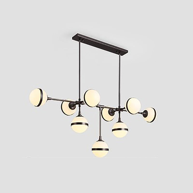 Stile moderno a forma sferica luci isola