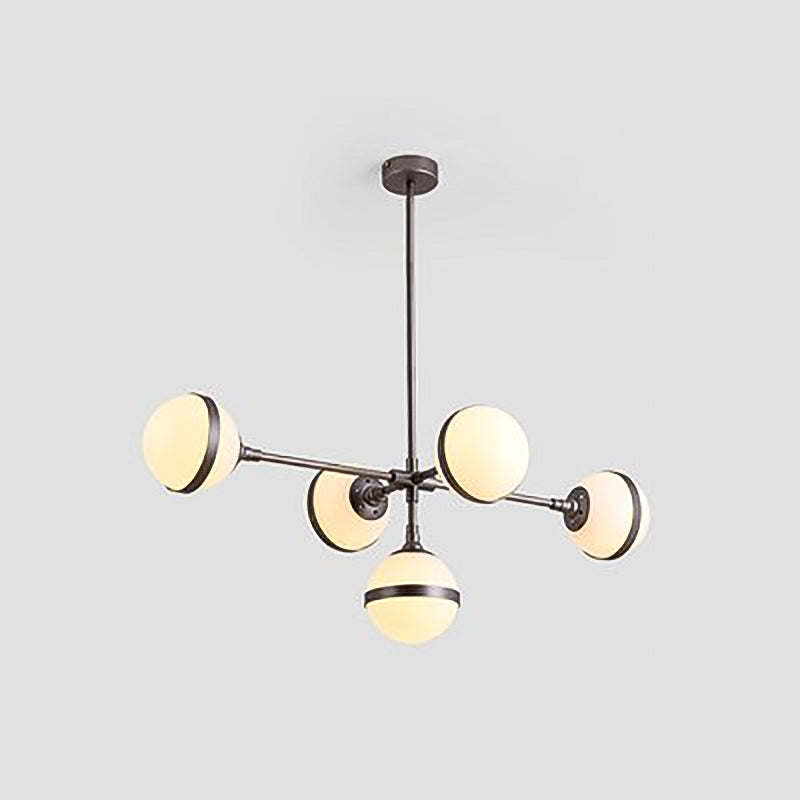 Stile moderno a forma sferica luci isola