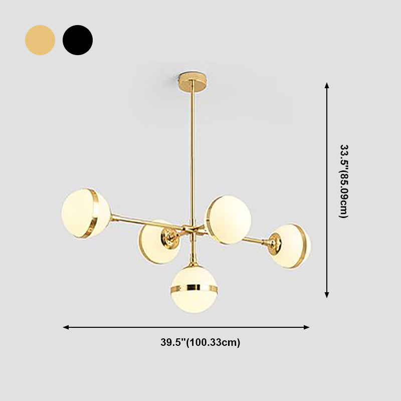 Stile moderno a forma sferica luci isola
