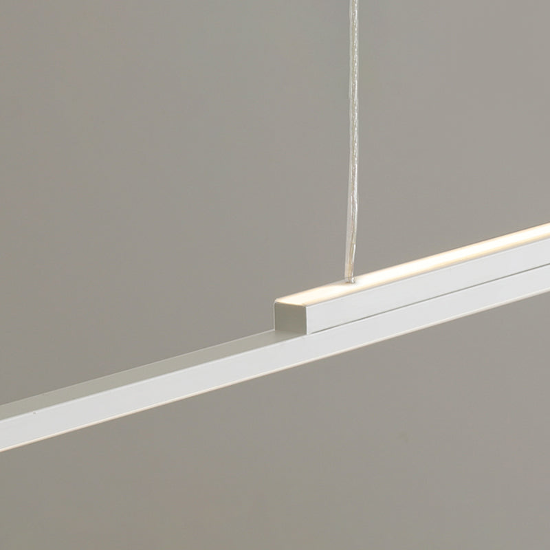 2 Light Linear Island Lighting Contemporary Metal Island Light Fixture