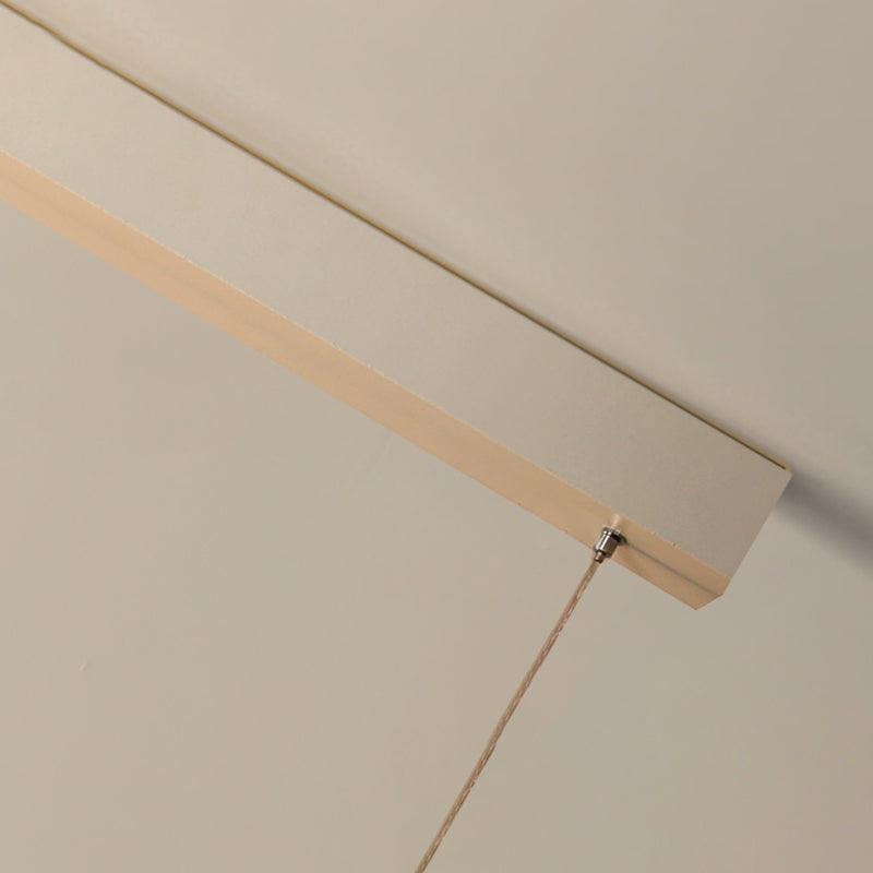 2 Light Linear Island Lighting Contemporary Metal Island Light Fixture