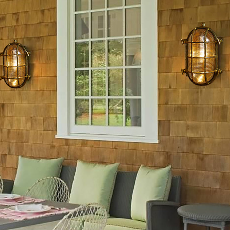 Glass Geometric Shade Wall Lighting Industrial Style 1 Light Wall Mounted Light Fixture