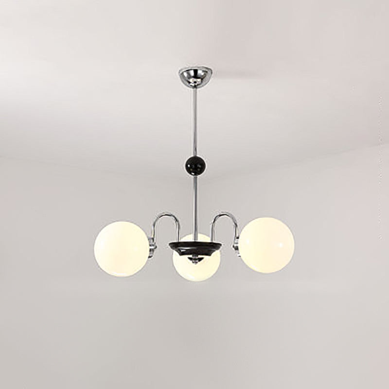 Modern Simple Pendant Light Globe Glass Chandelier for Dining Room