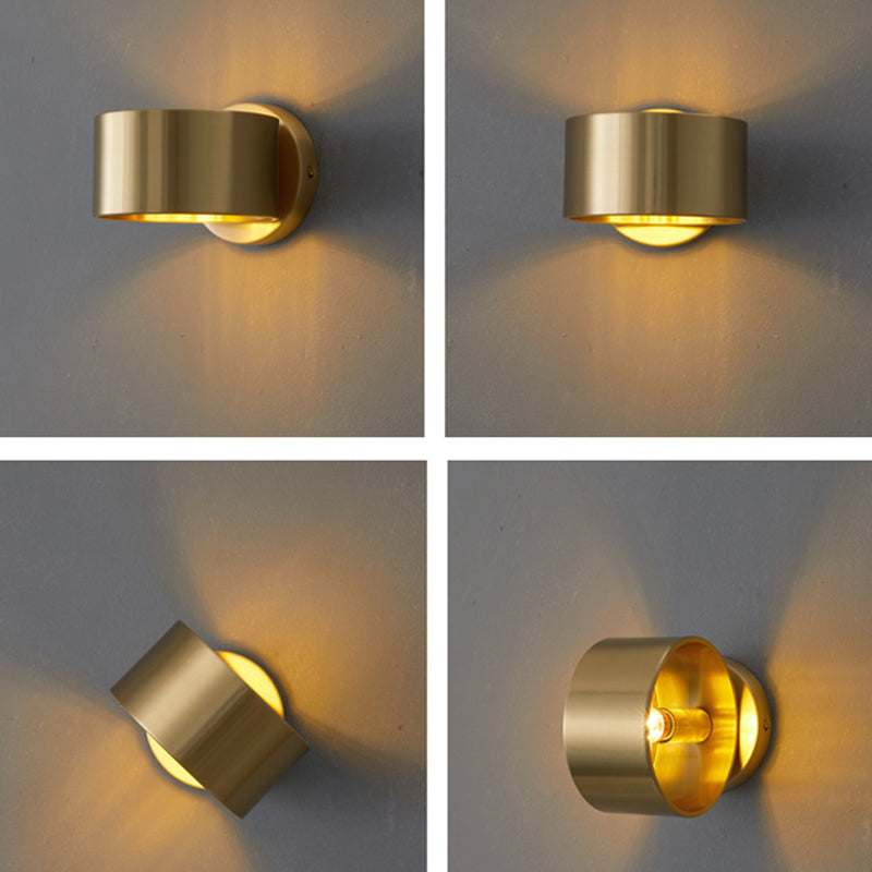 Metallzylinderwand -Lampen moderne Stil 1 leichte Leuchtenleuchten
