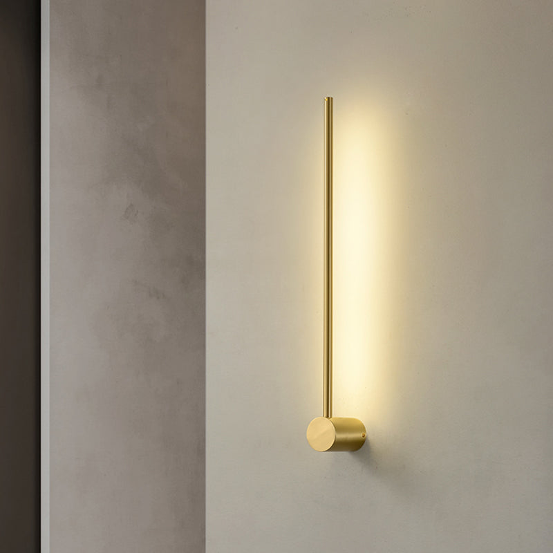 Metall lineare LED -Wandmontaglampe moderner Stil 1 leichte Leuchten in Gold