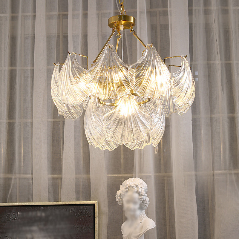 Modern Artistic Pendant Light Glass Geometric Chandelier for Dining Room