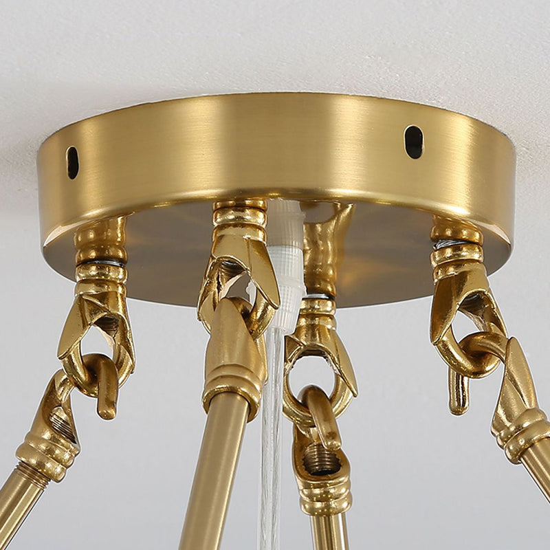 Modern Artistic Pendant Light Glass Geometric Chandelier for Dining Room