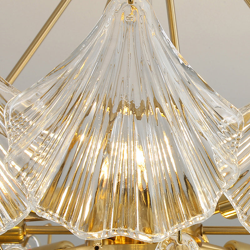 Modern Artistic Pendant Light Glass Geometric Chandelier for Dining Room