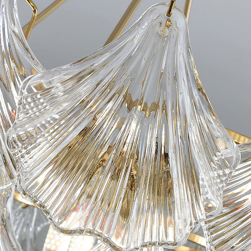 Modern Artistic Pendant Light Glass Geometric Chandelier for Dining Room