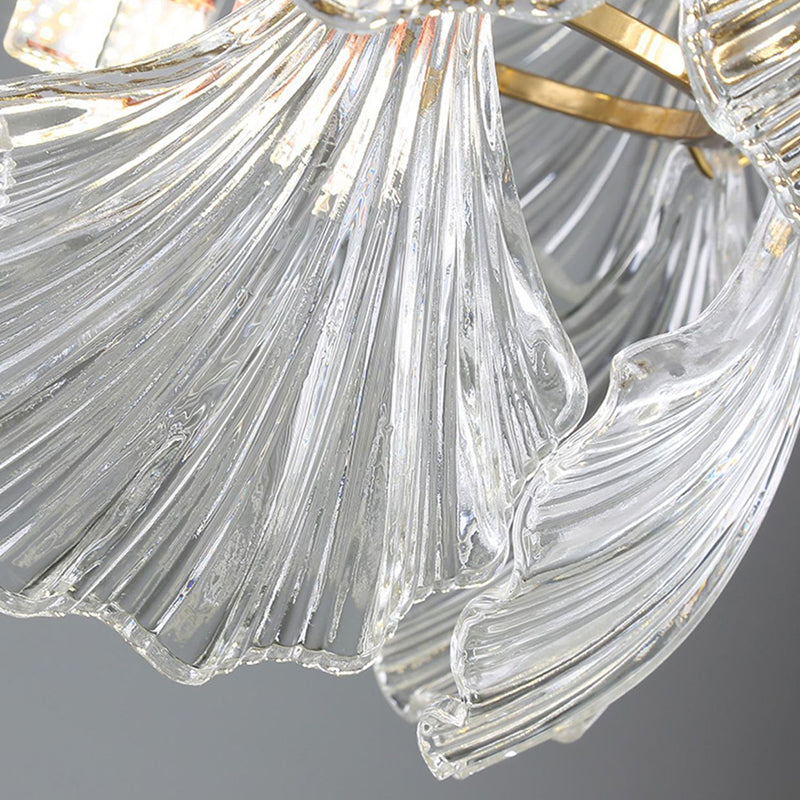 Modern Artistic Pendant Light Glass Geometric Chandelier for Dining Room