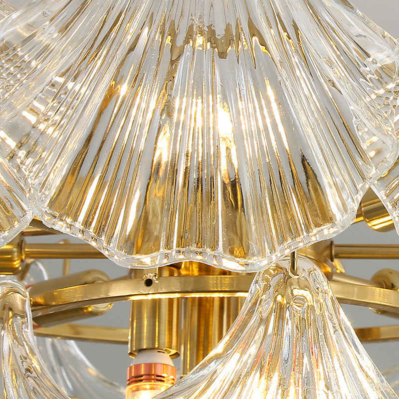 Modern Artistic Pendant Light Glass Geometric Chandelier for Dining Room