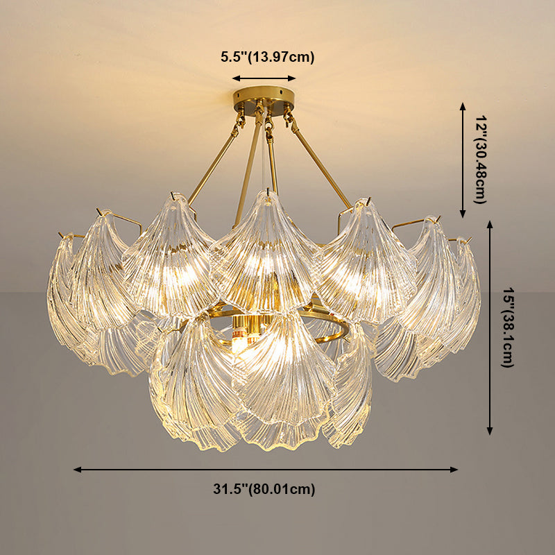 Modern Artistic Pendant Light Glass Geometric Chandelier for Dining Room