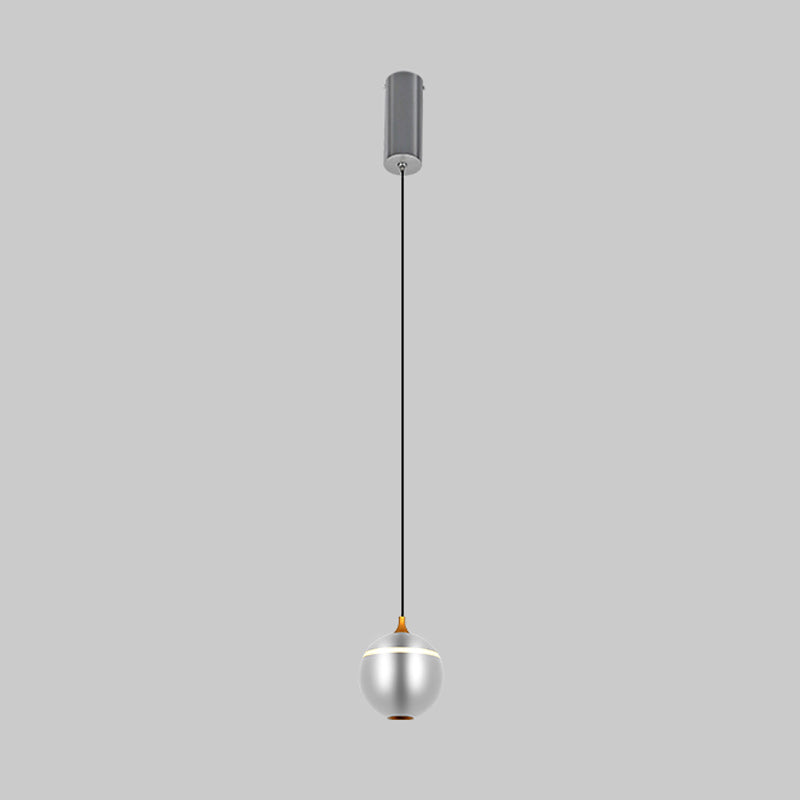 Modern beknopte LED -hanglamp gelakte aluminiumhangende lamp met acrylschaduw