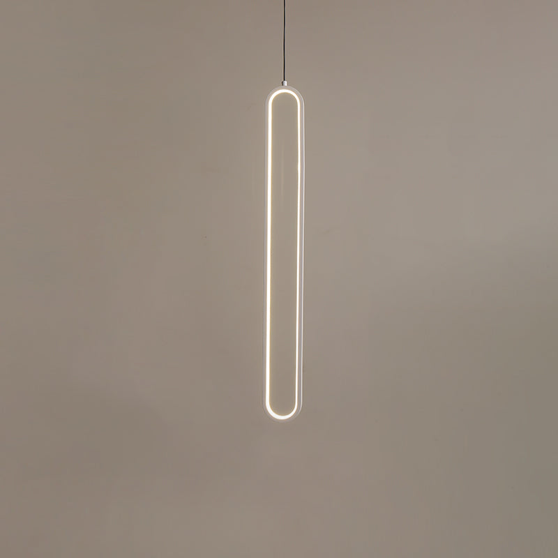 Lampada a led a led moderna a led Iron Iron Light Linea Linea con tonalità silicone