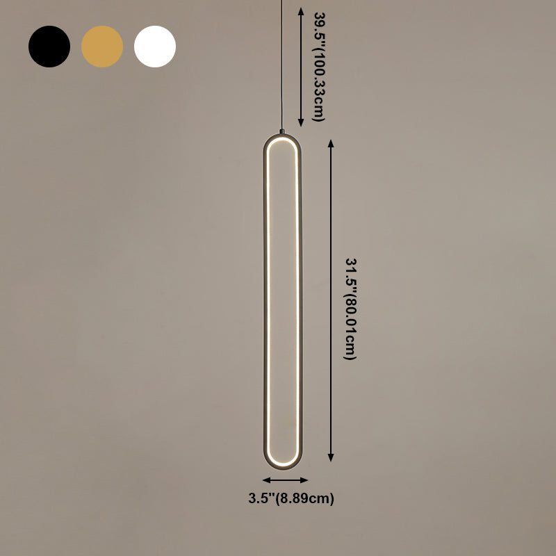 Lampada a led a led moderna a led Iron Iron Light Linea Linea con tonalità silicone