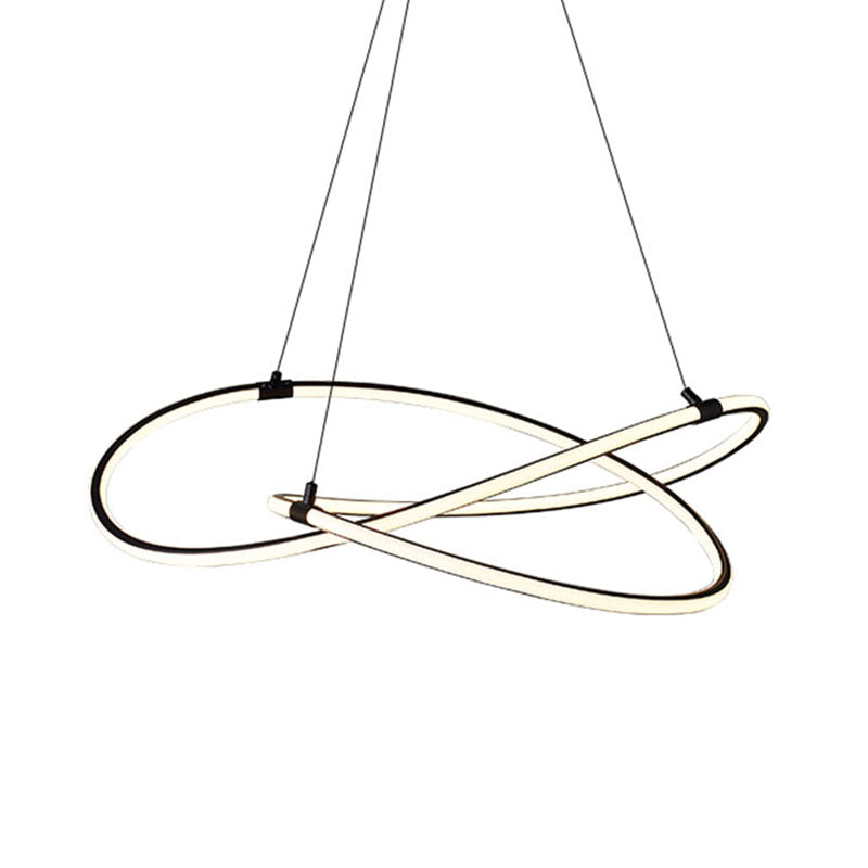 Modern Style Twist Shape Pendant Chandelier Metal 1 Light Chandelier Light