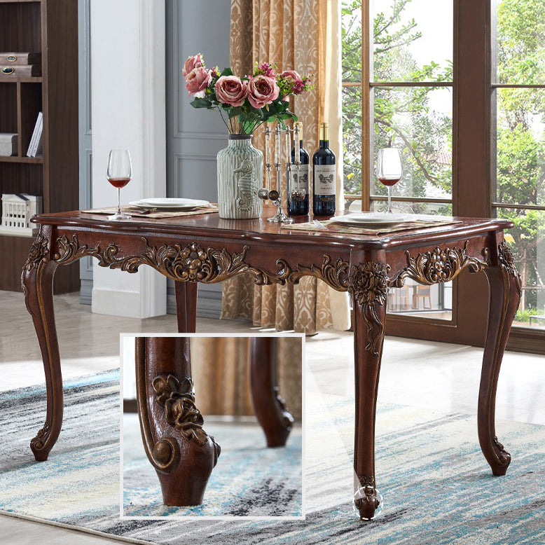 Rectangle 4-foot Dining Site Table Midcentury Solid Wood Table,55"L x 31.5"W x 29.5"H