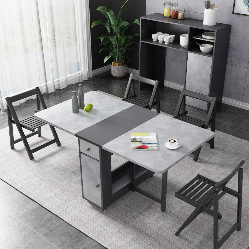 MDF Dining Table Modern Style Rectangle Multifunctional Table for Dining Room