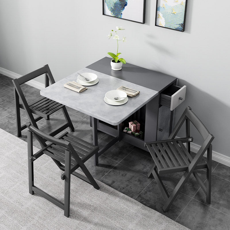 MDF Dining Table Modern Style Rectangle Multifunctional Table for Dining Room