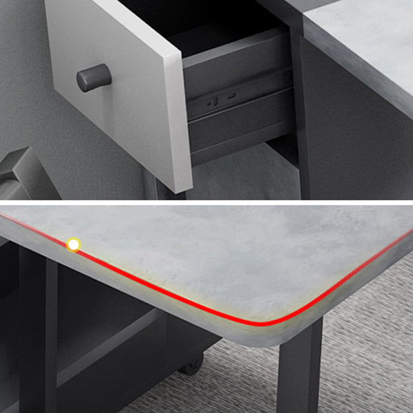 MDF Dining Table Modern Style Rectangle Multifunctional Table for Dining Room
