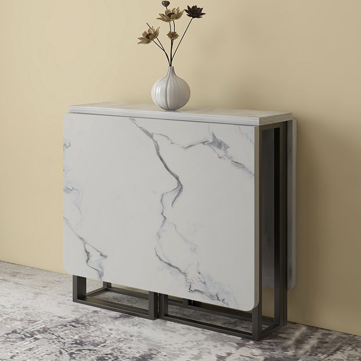 Faux marmeren eettafel Eenvoud Stijl Sledetafel voor eetkamer