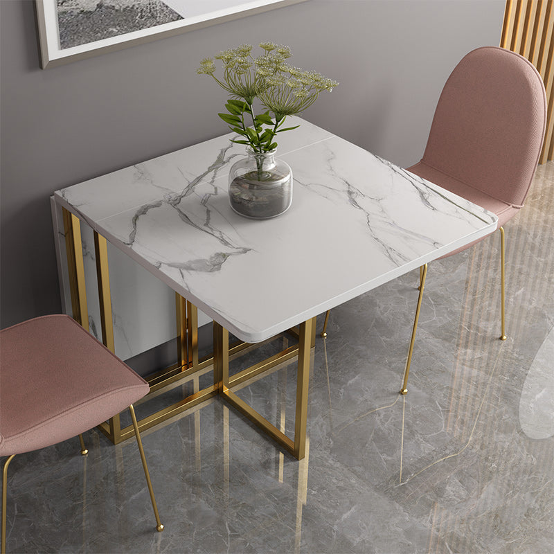 Faux marmeren eettafel Eenvoud Stijl Sledetafel voor eetkamer