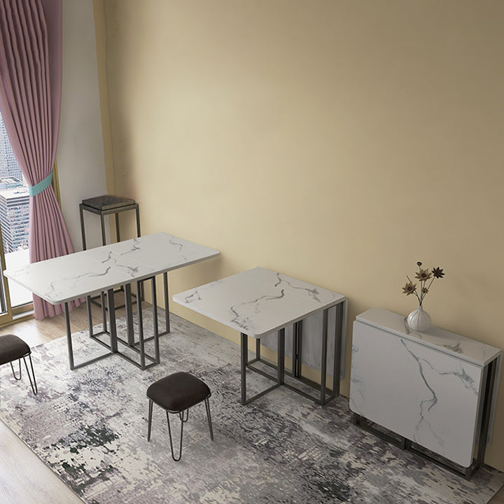 Faux marmeren eettafel Eenvoud Stijl Sledetafel voor eetkamer