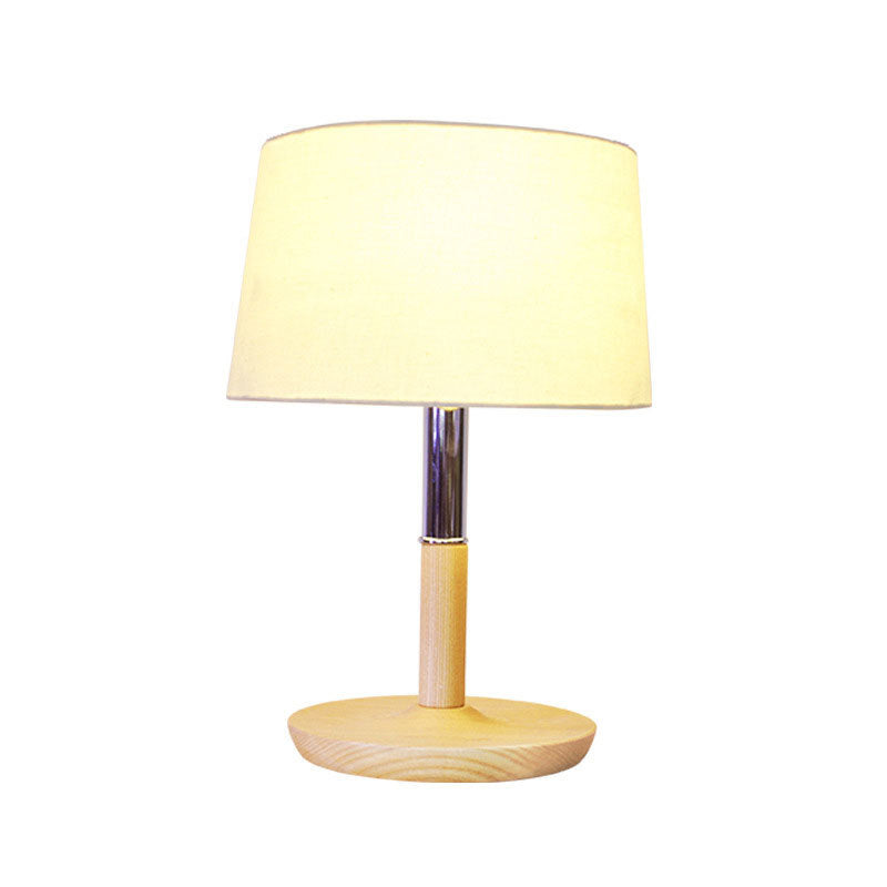 Drum Shade Task Lighting Modernism Fabric 1 lampe de lecture de bulbe en blanc pour l'étude