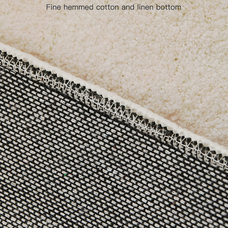 Modern Living Room Rug Color Block Polyester Area Rug Non-Slip Backing Area Carpet