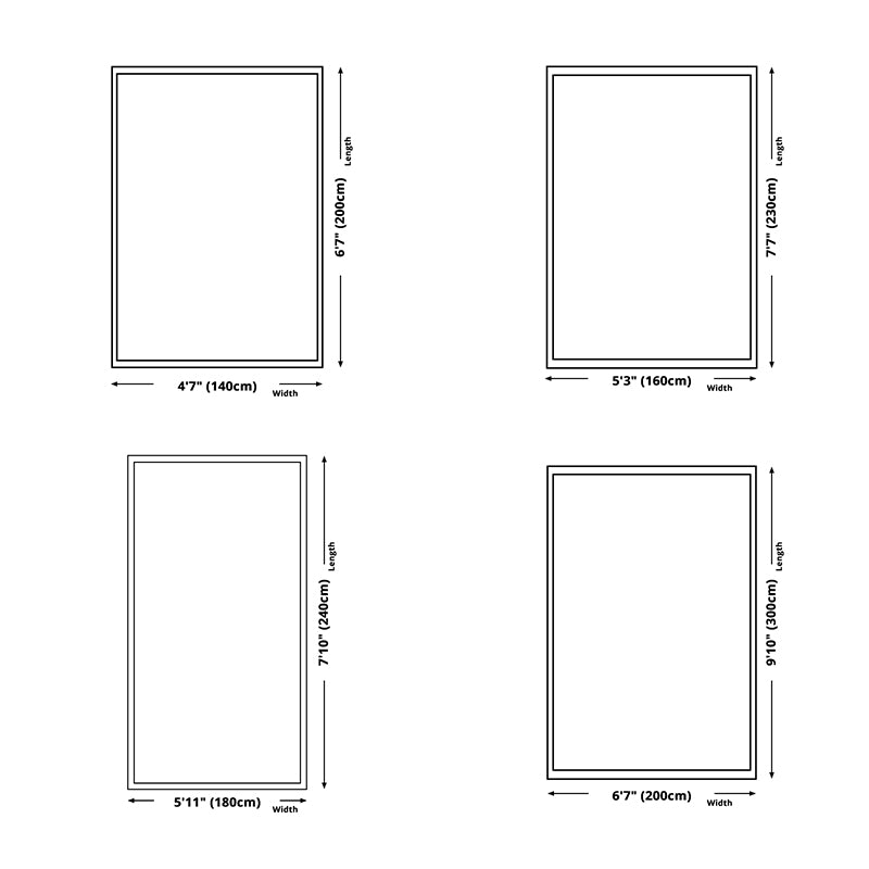 Zwart Modern Area Tapijt Geometrisch patroon Polyester Area Tapijt Non-slip achterste tapijt voor thuisdecoratie
