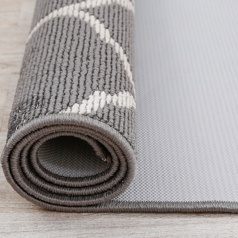 Modern grijze tapijt Leisure geometrisch gebied Tapijten Polyester woonkamer tapijt met niet-slipachter