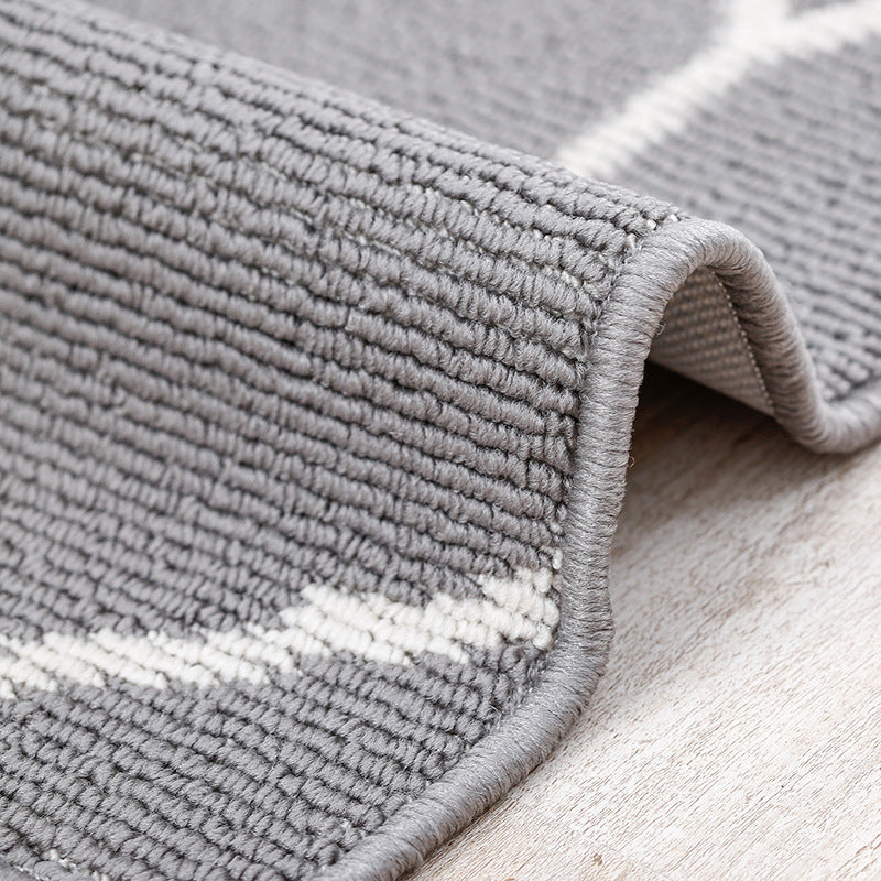 Modern grijze tapijt Leisure geometrisch gebied Tapijten Polyester woonkamer tapijt met niet-slipachter