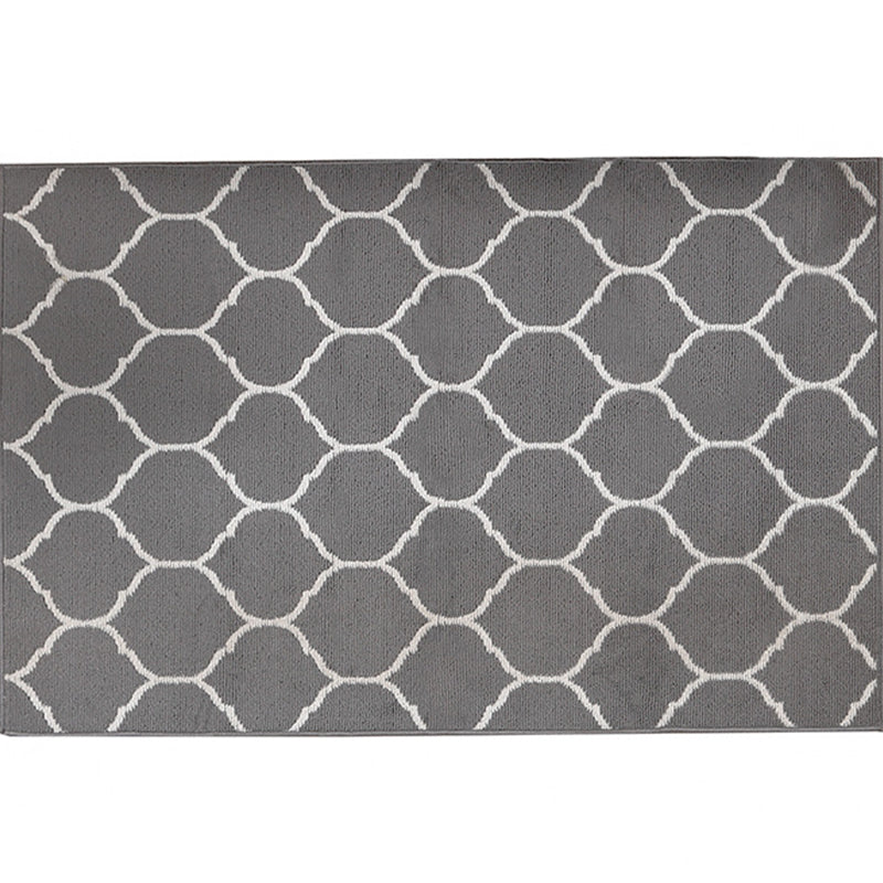 Modern grijze tapijt Leisure geometrisch gebied Tapijten Polyester woonkamer tapijt met niet-slipachter