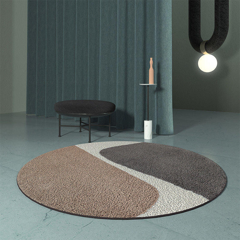 Round Area Tapijt Leisure Rug Polyester Stain Resistent Wasbaar Binnen Tapijt voor woonkamer