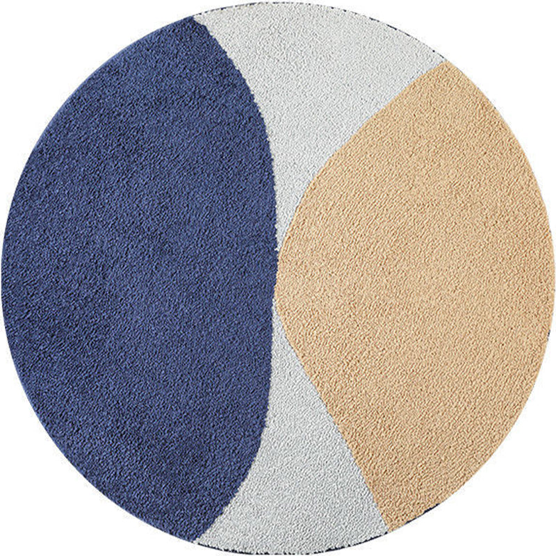 Round Area Tapijt Leisure Rug Polyester Stain Resistent Wasbaar Binnen Tapijt voor woonkamer