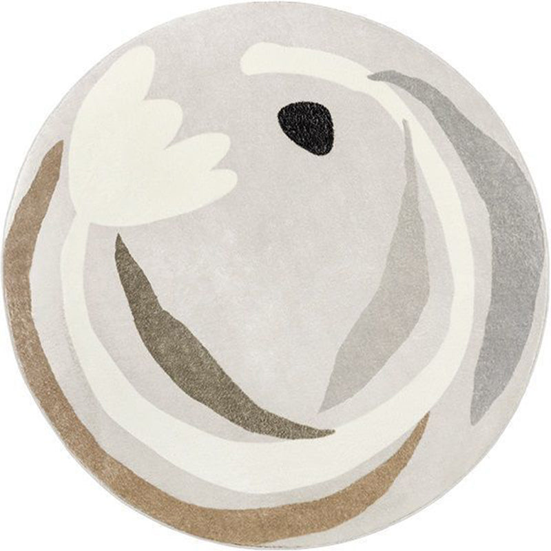 Round Area Tapijt Leisure Rug Polyester Stain Resistent Wasbaar Binnen Tapijt voor woonkamer